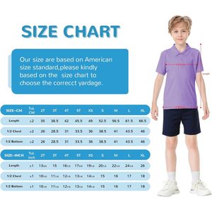 เสื้อโปโลเด็กแขนสั้น ป้องกันคราบสกปรก ชุดนักเรียนสำหรับเด็กชายและเด็กหญิง - Product Image 6