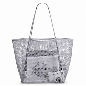 Bolsa de Playa de Malla Plegable de Gran Capacidad, Bolsa de Hombro de Malla para Natación, Viajes de Verano - Product Image 6