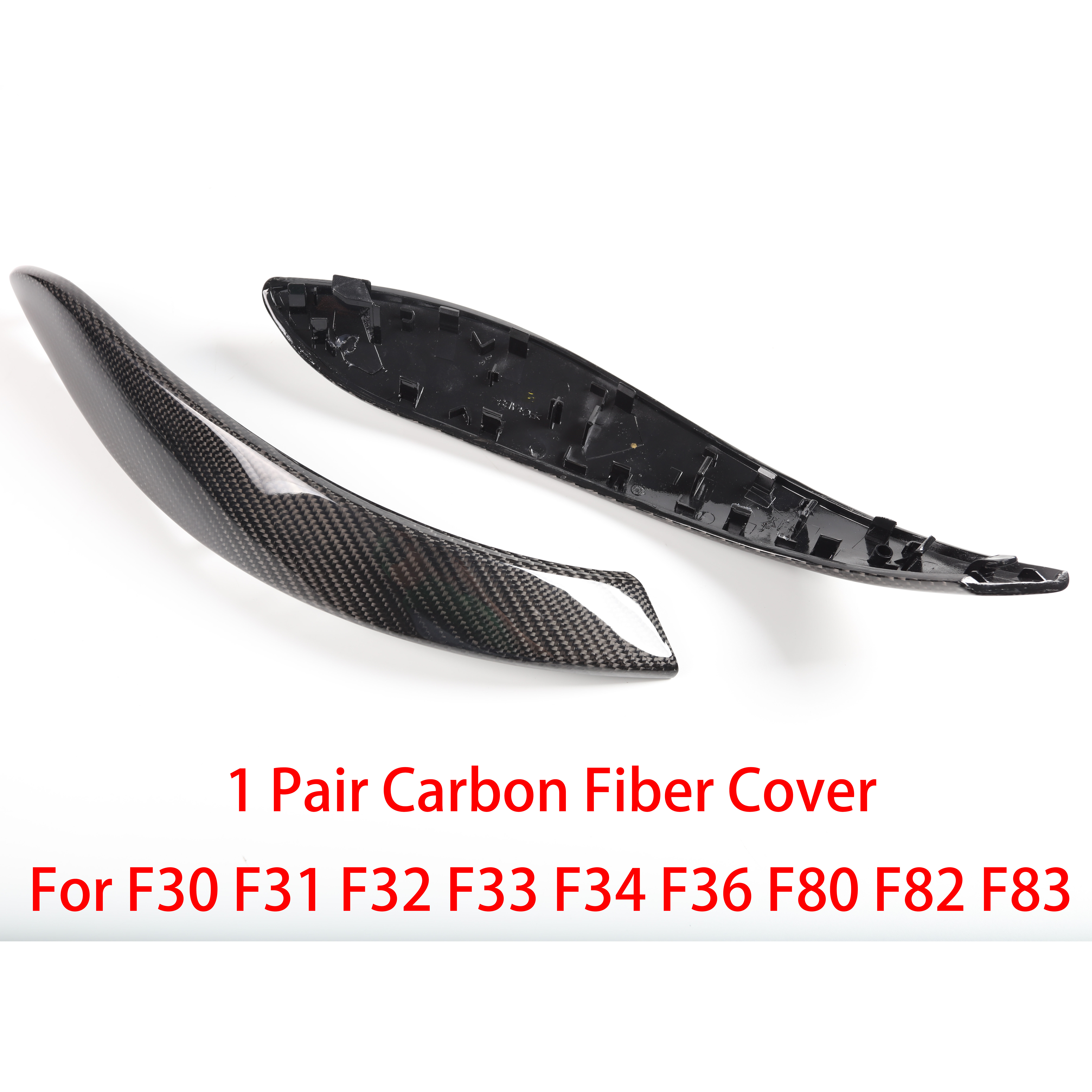 1 paire de couvercles en carbone