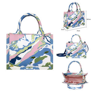 Sac à main pour femme de couleur assortie, sac bandoulière, impression numérique, broderie positionnée, sac à main haut de gamme pour femme, sac fourre-tout - Product Image 1