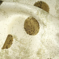 Tissu imprimé satiné léger et respirant en viscose et lin pour robes – Vente en gros