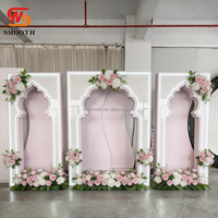 Standing Bunga PVC Pink Halus untuk Pesta Anak, Pernikahan, Dekorasi Kupu-kupu, Latar Belakang Pernikahan