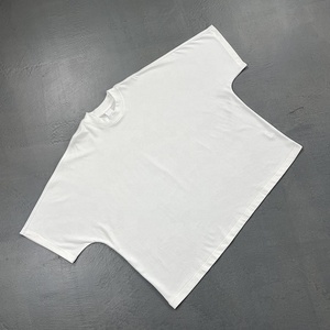 230 Gsm hommes Dtg impression personnalisée Boxy Fit lourd surdimensionné 100% coton haute qualité Streetwear T-Shirt blanc recadrée T-Shirt hommes - Product Image 1
