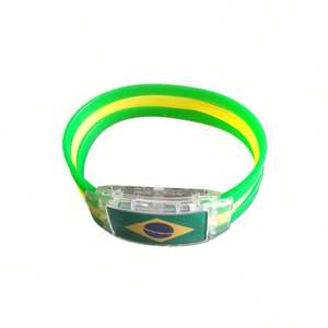Pulsera Deportiva de Silicona LED Personalizada AXGIFTS, Brazalete para Fanáticos, Color Nacional Personalizado, Promocional, OEM, Pedido Mínimo de 500 Piezas - Product Image 5