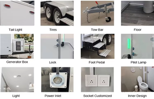 제조 업체 홍보 좋은 품질 기술 휴대용 화장실 모바일 플라스틱 야외 모바일 휴대용 화장실 - Product Image 6