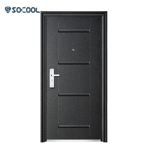 Moderno <span class=keywords><strong>casas</strong></span> frente metal manija de seguridad exterior puertas de acero - Product Image 4