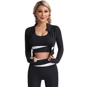 Conjunto Deportivo de Yoga para Mujer de 5 Piezas sin Costuras, de Alta Elasticidad y Secado Rápido, para Entrenamiento, Running, Gimnasio y Fitness - Product Image 6