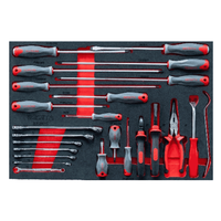 Ensemble d'outils mécaniques en aluminium BESITA de 228 pièces pour atelier automobile avec chariot à outils - Outils complets de réparation de machines (noir)
