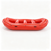 Bateau gonflable de 13 pieds, nouvelle version très vendue, auto-vidangeant, pour 6 à 8 personnes, résistant à l'usure, aux UV, avec plancher renforcé