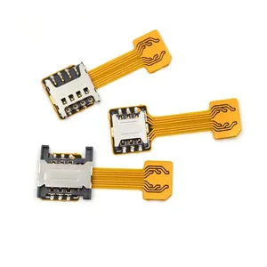 Cable flexible dual para tarjetas <span class=keywords><strong>Nano</strong></span> 2 en 1, adaptador de ranura para tarjetas Micro SD y SIM, extensor de cinta para herramienta de reparación de teléfonos Android - Product Image 3