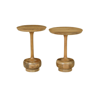 Mesa Auxiliar Moderna Compacta de Madera Maciza para Sala de Estar, Mesa de Esquina Duradera de Madera para Sofá, Soporte para Café - Product Image 2