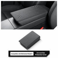 Compatible avec la boîte d'accoudoir Tesla Model Y/YL 2025 relookée, housse de protection, accessoire intérieur anti-rayures