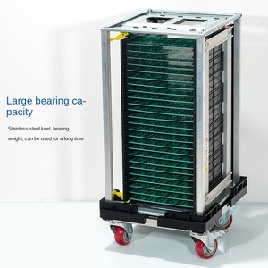 Caja de rotación de PCB de coche de <span class=keywords><strong>tortuga</strong></span> plana antiestática de fácil operación plataforma transportadora de acero inoxidable con carro plano de cuatro ruedas - Product Image 2