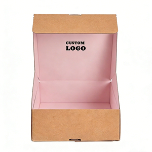 Boîte d'expédition en carton ondulé personnalisable en matériaux recyclés, fabrication directe usine, gaufrage, écologique, e-commerce - Product Image 1