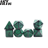 Lot de 7 dés polyédriques en acrylique de 16 mm pour D&D, multicolores, durables, lisses, de qualité standard, pour le jeu, vente en gros, directement de l'usine