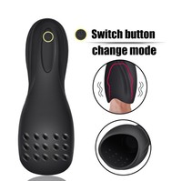 Großer Mund Penis-Trainer Männlicher Geisterkopf Masturbations-Vibrationsmassagegerät Masturbationsbecher Erotik-Artikel XY-248 CN