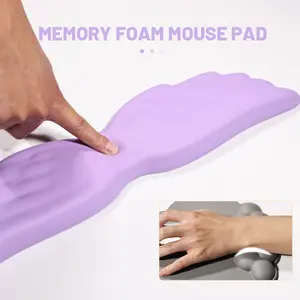 Supporto da polso per tastiera per Computer Laptop PC Memory Foam tappetino per Mouse supporto cuscinetto per polso supporto per tastiera