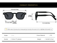 Lunettes de soleil à monture épaisse et dégradé orange, prêtes à l'emploi, protection UV400, personnalisables OEM, en gros