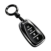 Housse de clé pour Chevrolet avec porte-clés, coque de clé en TPU souple pour Chevrolet Equinox Malibu Camaro Cruze Blazer Trax 5 boutons