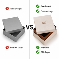 Boîte cadeau écologique de petite taille pour bijoux, étui personnalisé avec logo, emballage minimaliste crème pour flacons de parfum et pilules, OEM ODM