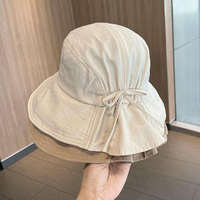 Sombrero de Pescador Plegable con Protección UV, Estilo Japonés, para Mujer, Primavera-Verano, para Cabezas Grandes
