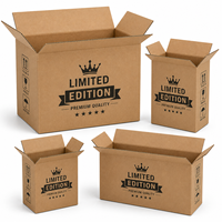 Carton ondulé E Flute édition limitée avec impression de logo en une couleur pour l'emballage de présentation en magasin