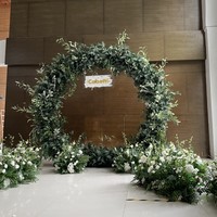 KCFA-307 Bouquet floral rustique de roses et pivoines artificielles en soie pour mariages, événements, mariée, Chuppah, arche, Mandap, pilier
