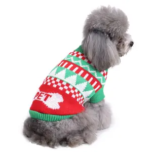 Snowflake desainer Natal hewan peliharaan Natal Tahun Baru Cina pakaian Set produk liburan 2023 pakaian hewan peliharaan mewah