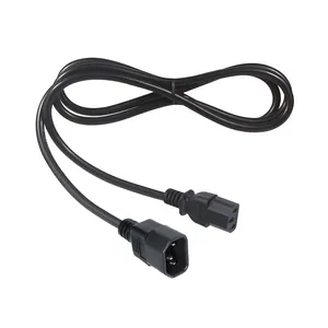 Male To Female Electric Extension Indoor H05vv-f 3g1.0mm2 German 3 Wire Pole C13 C14 Connector Power Cord