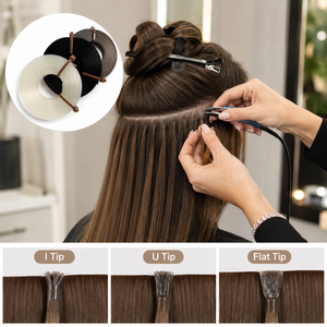 Colla per Extension <span class=keywords><strong>Capelli</strong></span> in Cheratina Italiana di Alta Qualità, Bastoncini di Colla Calda Forte per Saloni di Bellezza, Accessorio di Qualità per Styling - Product Image 5