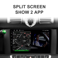 Autoradio Android 11, lecteur multimédia, Audio, système pour voiture Benz, Smart Fortwo (451, 2010-2015)