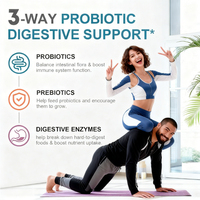 Capsules de probiotiques de marque propre OEM/ODM pour soutenir le bien-être général, favoriser le métabolisme, la digestion et le système immunitaire chez l'adulte, certifiées HALAL