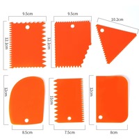 6 pièces outils de poterie ensemble de grattoirs en argile en plastique poignée de grattage sculpté en argile douce Sculpture couteau grattoir en argile outil de Sculpture