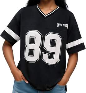 Camisetas Deportivas de Verano para Hombre, Estilo Jersey, Talla Grande, Secado Rápido, Estampado por Sublimación, Ribete Gráfico a Rayas, Cuello en V, Hombros Caídos - Product Image 1