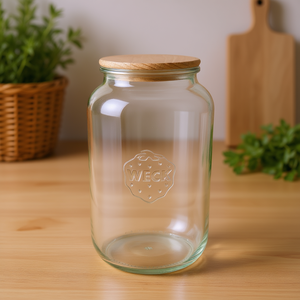 Pot en verre à bord rond Weck, lot de 3, récipient de stockage alimentaire - Product Image 3