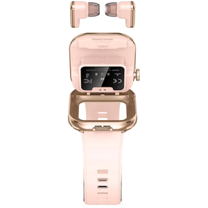 Montre connectée populaire avec appels Bluetooth et écouteurs intra-auriculaires TWS 2-en-1 pour le sport et le contrôle de la musique - Product Image 1