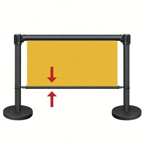 Custom Retractable Removable Metal Crowd Control Poster Sign Barrier Line Queue Set Banner Isolation for Displaying and Security - Product Image 4