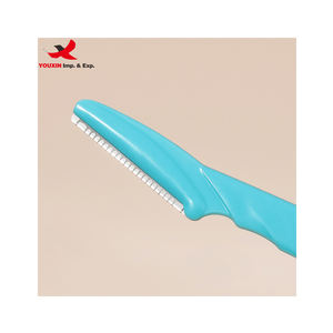 Lot de 3 rasoirs faciaux pour femme, OEM/ODM, à prix réduit, avec une lame unique, tondeuse à sourcils et accessoires de maquillage de luxe - Product Image 4