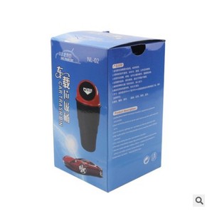 Flat Creative Waterproof Mini Plastic Dust Bin Round Car Trash Can Portable Garbage Cans Recycle Car Trash Bin