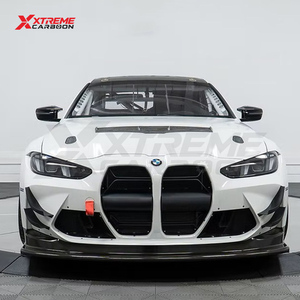 XTREME Séparateur d'air avant en fibre de carbone sèche style GT4, protection inférieure de pare-chocs pour BMW G82 G80 M3 M4, lèvre avant, kit carrosserie - Product Image 2