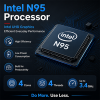 15,6 inch Intel N95 Quad Core Notebook Laptop Nieuw Windows 10/11 Office Computer 3,4 GHz 8GB 256GB SSD Opties 16GB DDR4 512GB/1TB