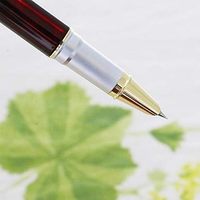Jinhao 9009 série haut de gamme affaires élégant porte-stylo plaqué or claret et métal doré Iridium calligraphie stylo plume