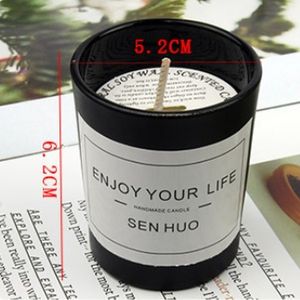 Bougies en verre parfumées à la cire de soja <span class=keywords><strong>romantique</strong></span> exquise sans fumée pour la décoration d'hôtel ou de maison Style élégant pour Noël Nouvel An - Product Image 2