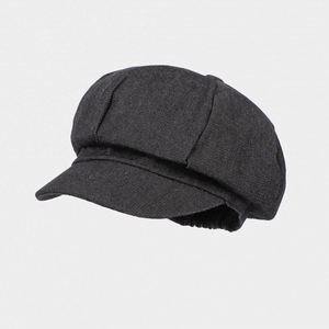 Europe America Women's New Simple <b>Light</b> Plate <b>Duck</b> Tongue Outdoor Visor Newsboy Cap for Casual Winter Street Fashion Denim - Product Image 4