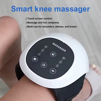 LED-Touch-Kniemassagegerät mit Wärme und Vibration, Wiederaufladbar, für Muskelverletzungen, Schwellungen und starrer Gelenkbehandlung