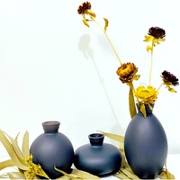 <strong>Best</strong> <strong>Selling</strong> Quality Anniversary Set Black and White Gold <strong>Flower</strong> for Wedding <strong>Glass</strong> Vase