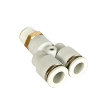 STNC Ventes chaudes Série YPX Connecteur rapide à enfoncer de couleur gris et blanc pour pièces pneumatiques