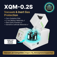 Mini broyeur à billes planétaire électrique TENCAN XQM-0.2S, haute précision, 4 stations, atmosphère inerte, pour nano-malaxage en laboratoire