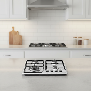 Cuisinière à gaz encastrable en acier inoxydable à 4 brûleurs avec allumage électronique et classe d'efficacité énergétique <span class=keywords><strong>A</strong></span>+++ pour cuisine domestique - Product Image 6