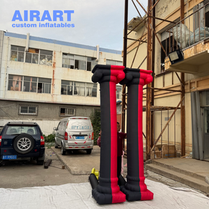 Pilier romain gonflable de 3m de haut pour la décoration de fête rétro, ballon de colonne gonflable de taille personnalisée - Product Image 5